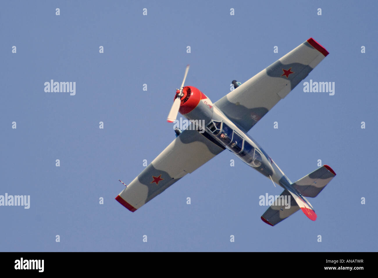 Yak-52 Alexandre saltanov à Sola Airshow, Norvège Banque D'Images