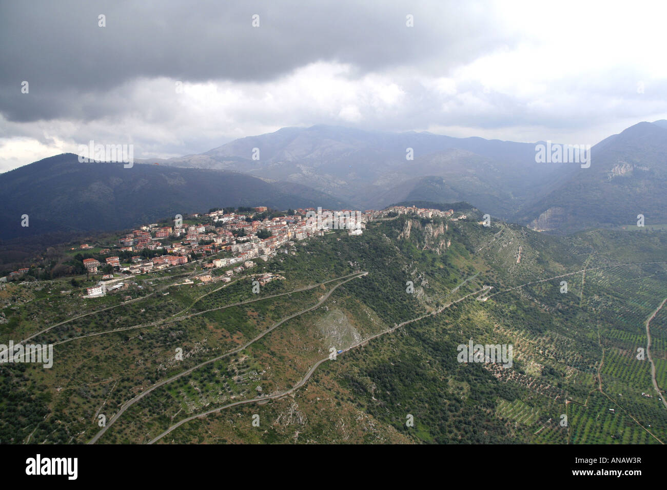 Vue de Norma, Italie, Norma Banque D'Images