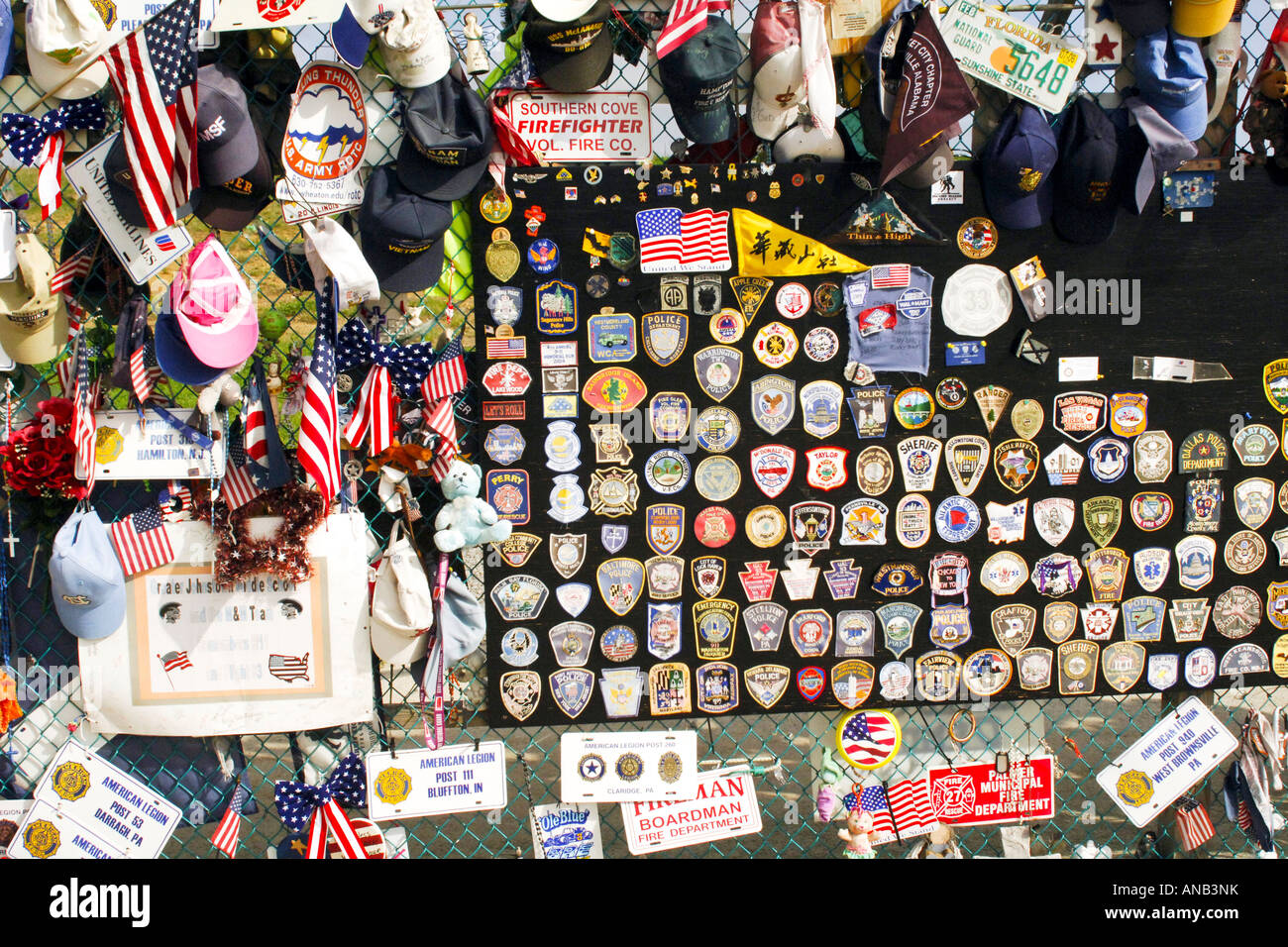 Le mémoire et le lieu de repos de ceux qui sont morts sur le vol 93 de United le 11 septembre 2001 à Shanksville PA Banque D'Images