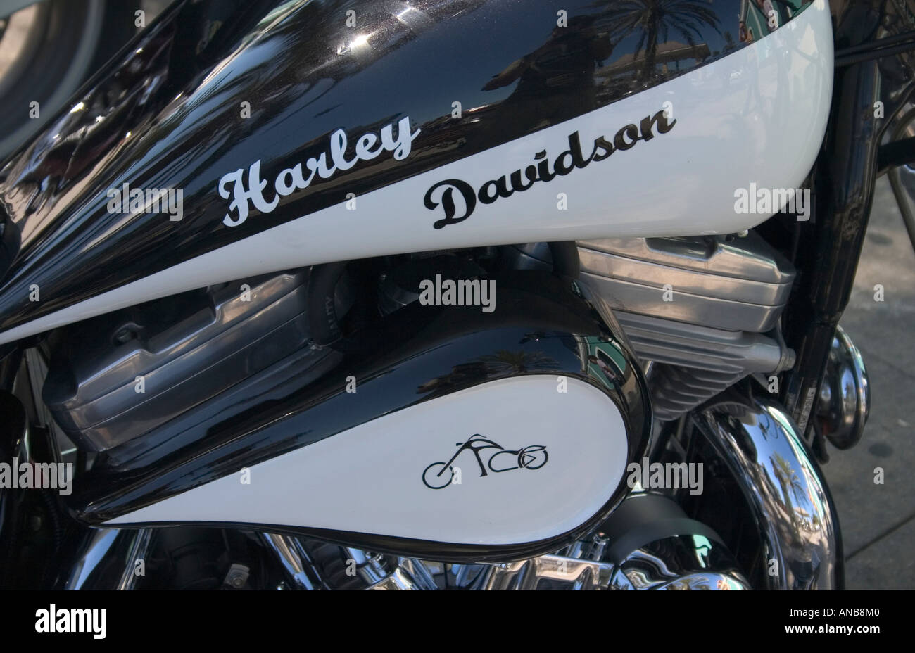 Black and white harley davidson Banque de photographies et d’images à ...