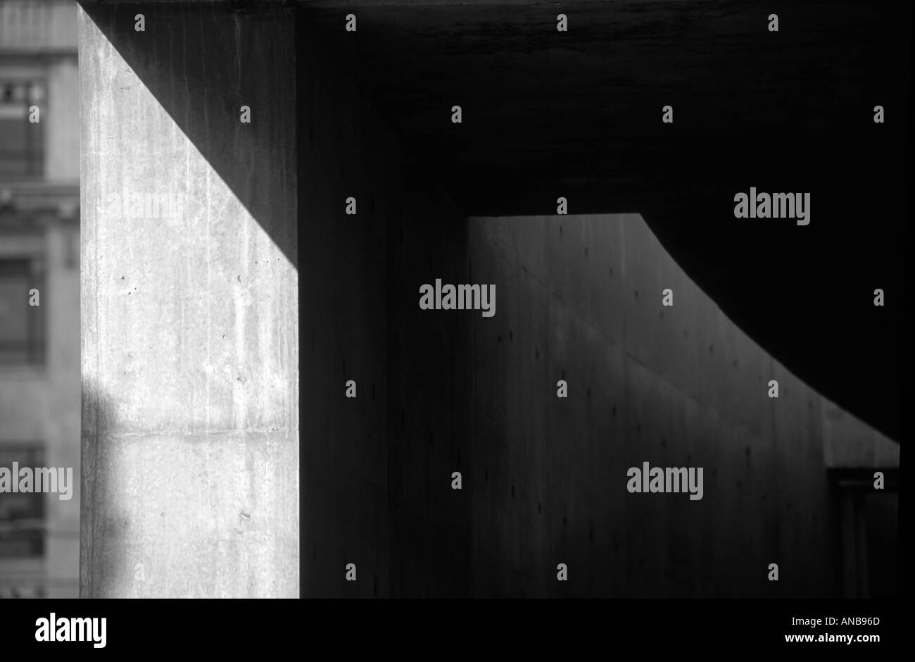 Résumé détail à l'écran par Tadao Ando jardins de Piccadilly Manchester UK Banque D'Images