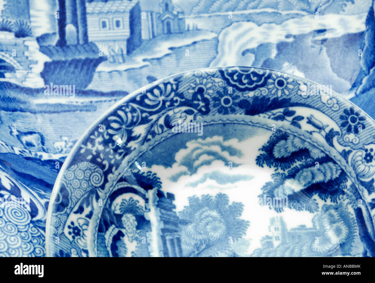 Copeland Spode poterie motif saule Banque D'Images