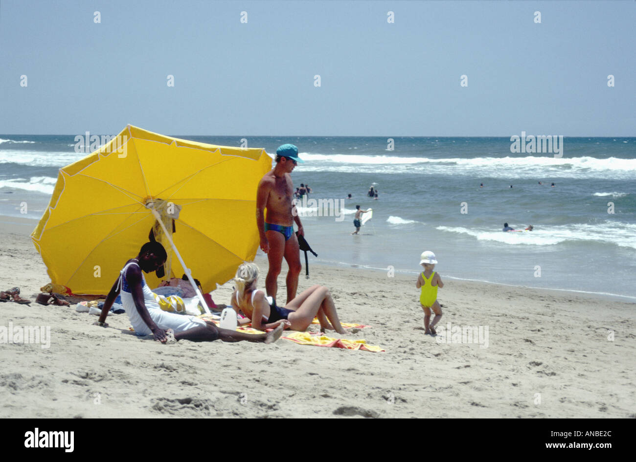Visite de la plage familiale de Golden Mile plage et de Durban, Afrique du Sud 1017 GPE SA Banque D'Images