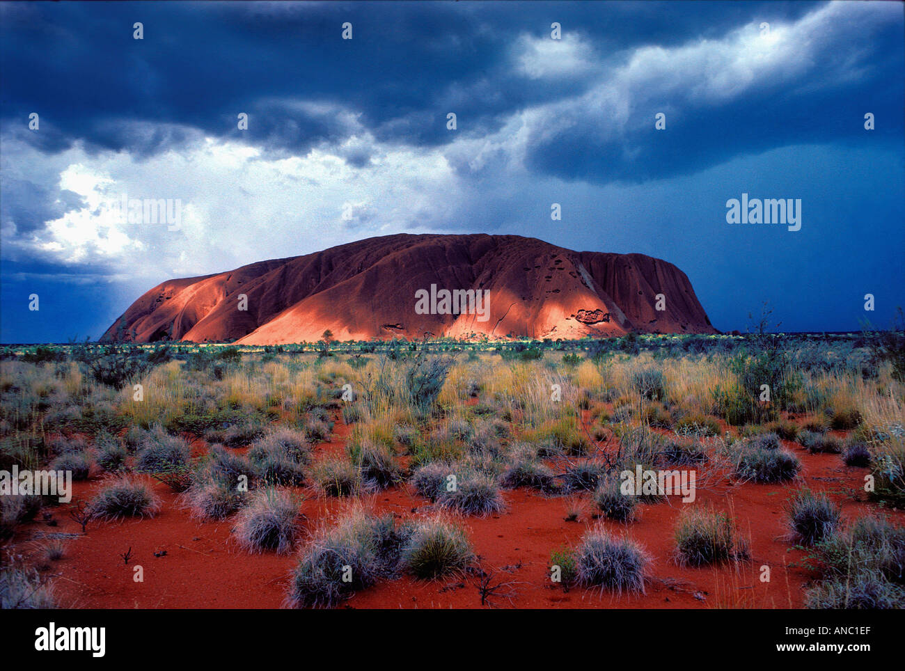 Ayers Rock Uluru, site sacré autochtone important centre de l'Australie Banque D'Images