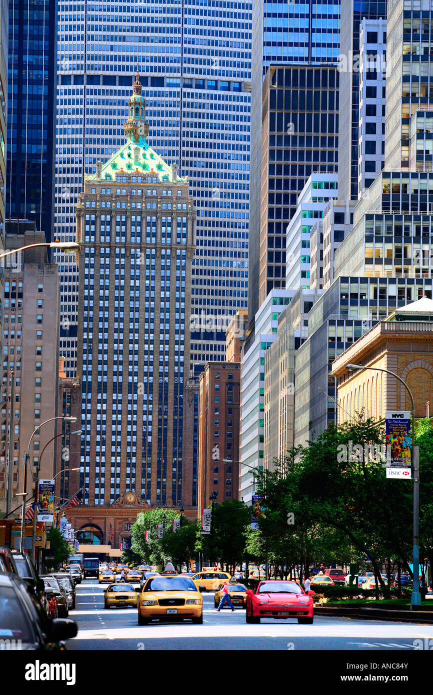 Park Avenue à new york USA Banque D'Images