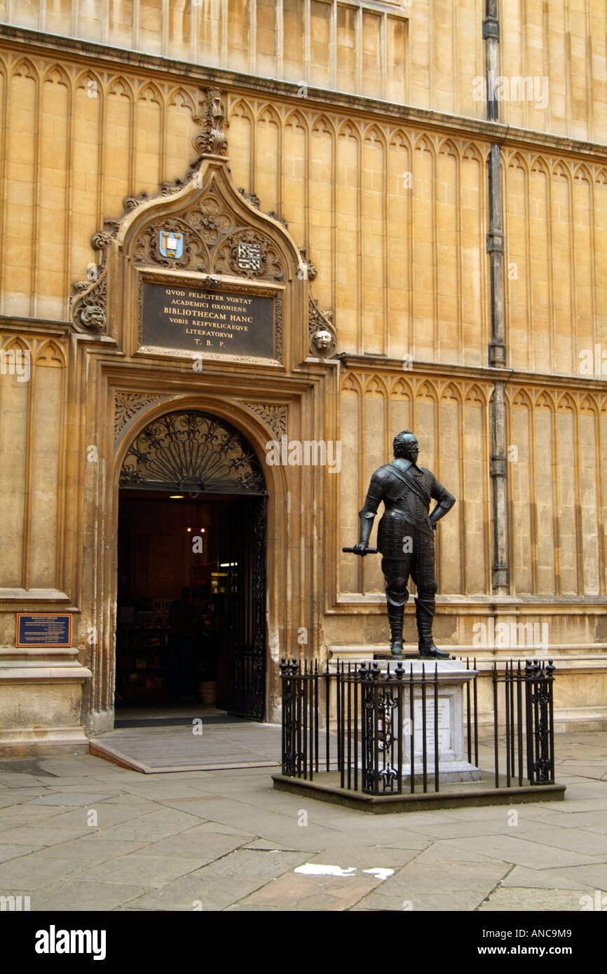 La Bodleian Library dans l'ancienne école de l'Université d'Oxford Oxfordshire England Quadrangle UK Banque D'Images