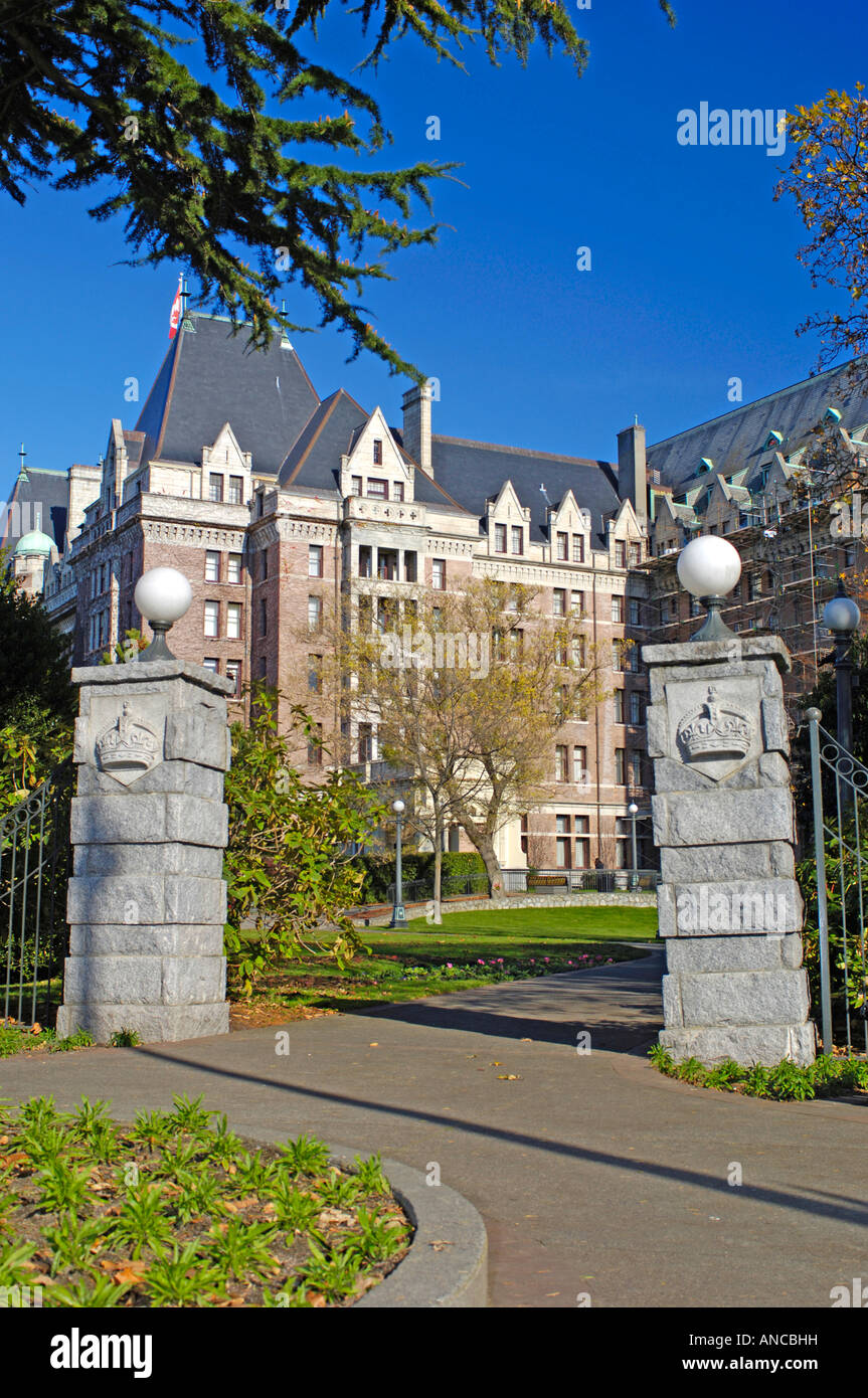 L'Hôtel Fairmont Empress Banque D'Images