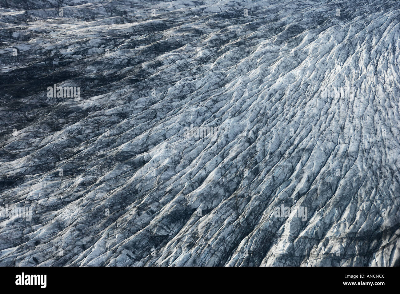 Skaftafellsjokull Langue du glacier de Vatnajokull Islande Banque D'Images