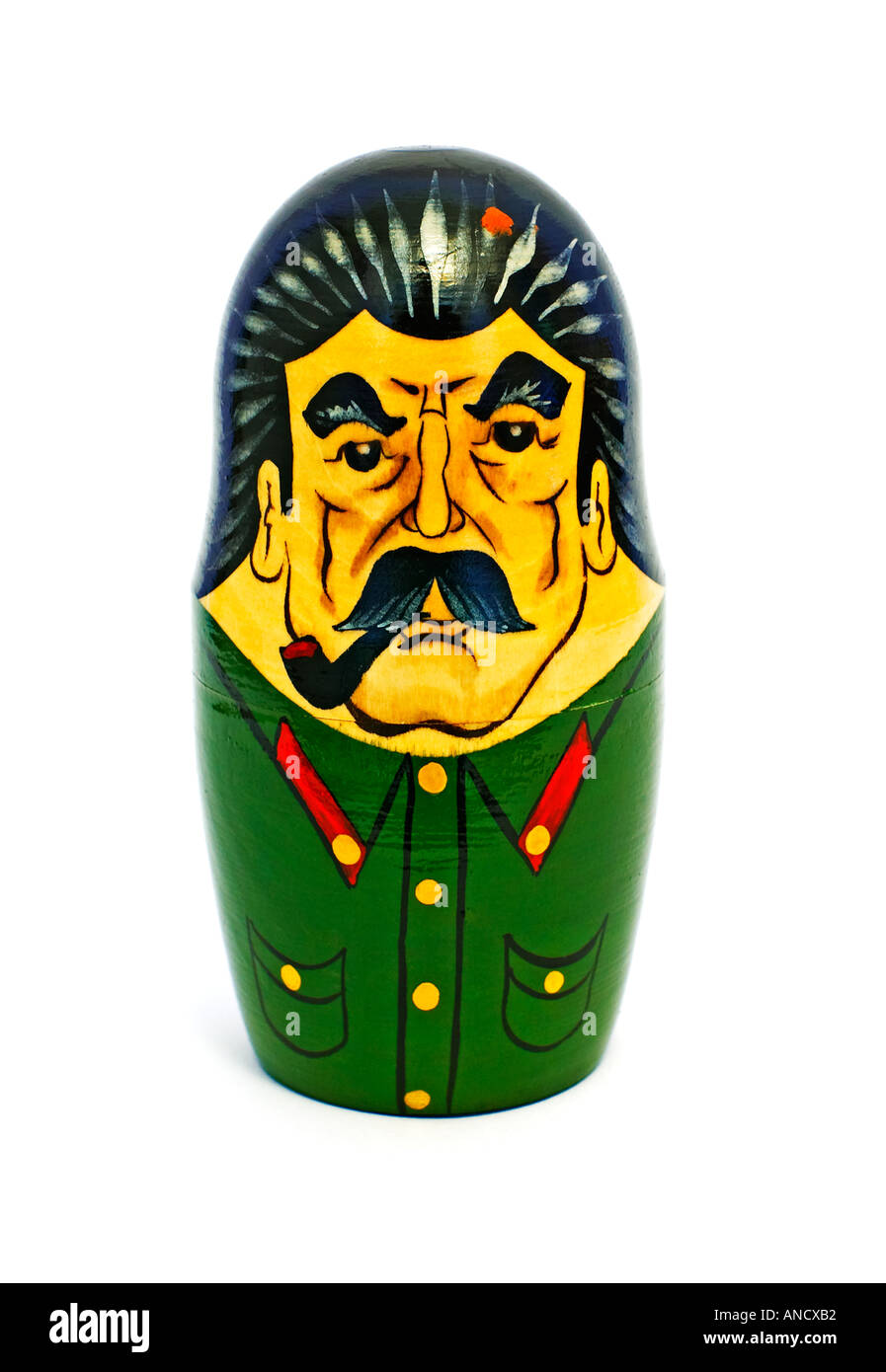 Joseph Staline caricature poupée en bois Banque D'Images