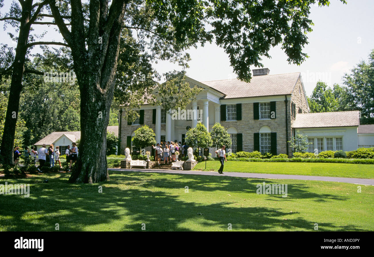 Une vue de Graceland Mansion Elvis Presely s Memphis home Banque D'Images