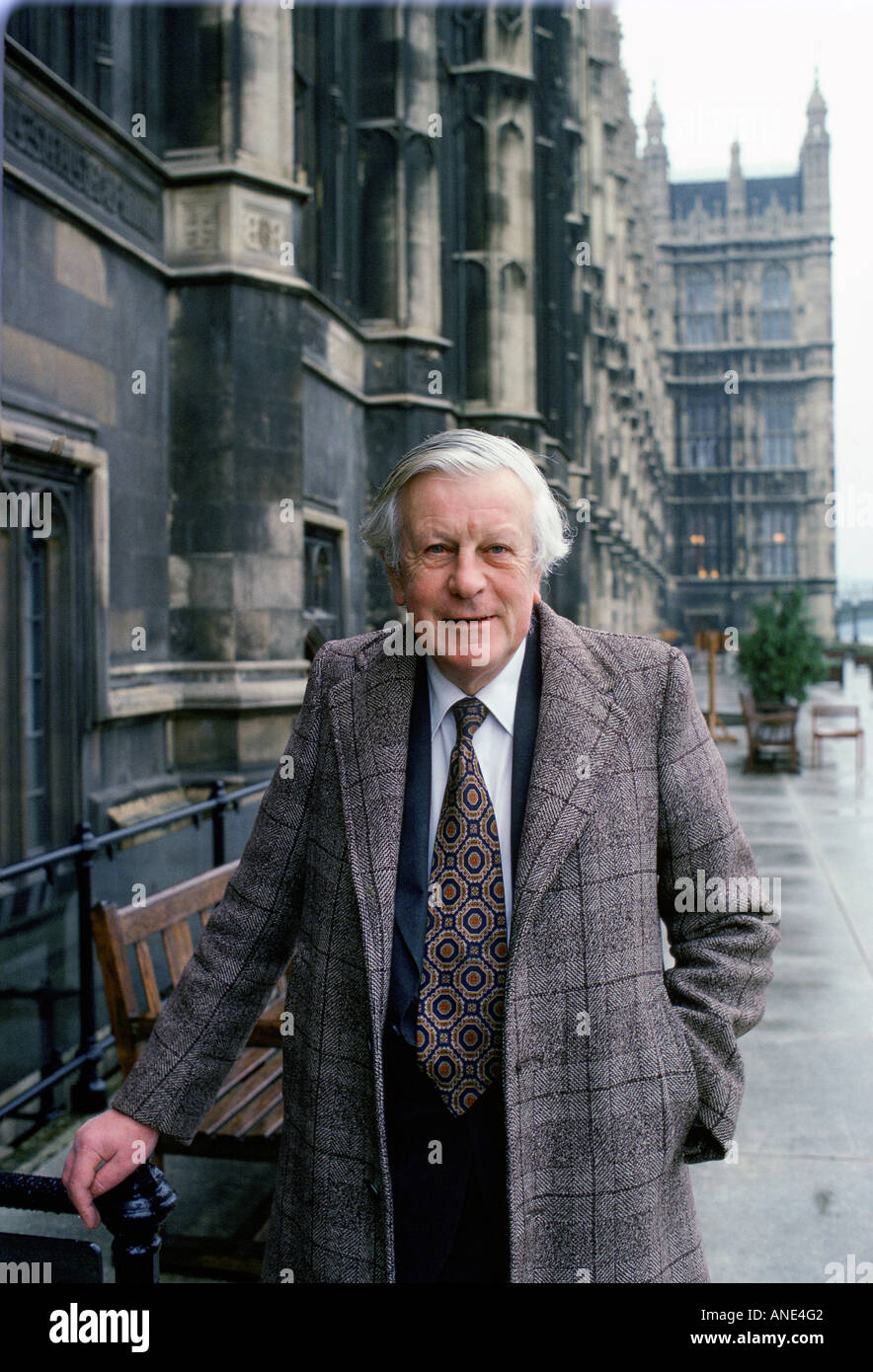 Jo Grimmond ancien chef du parti libéral à l'extérieur de la Chambre des communes, Londres UK Banque D'Images