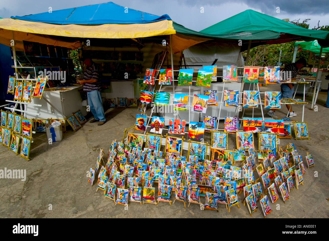 Centre-ville, Varadero, Péninsule de Hicacos, Matanzas, Cuba, Antilles, Caraïbes Banque D'Images