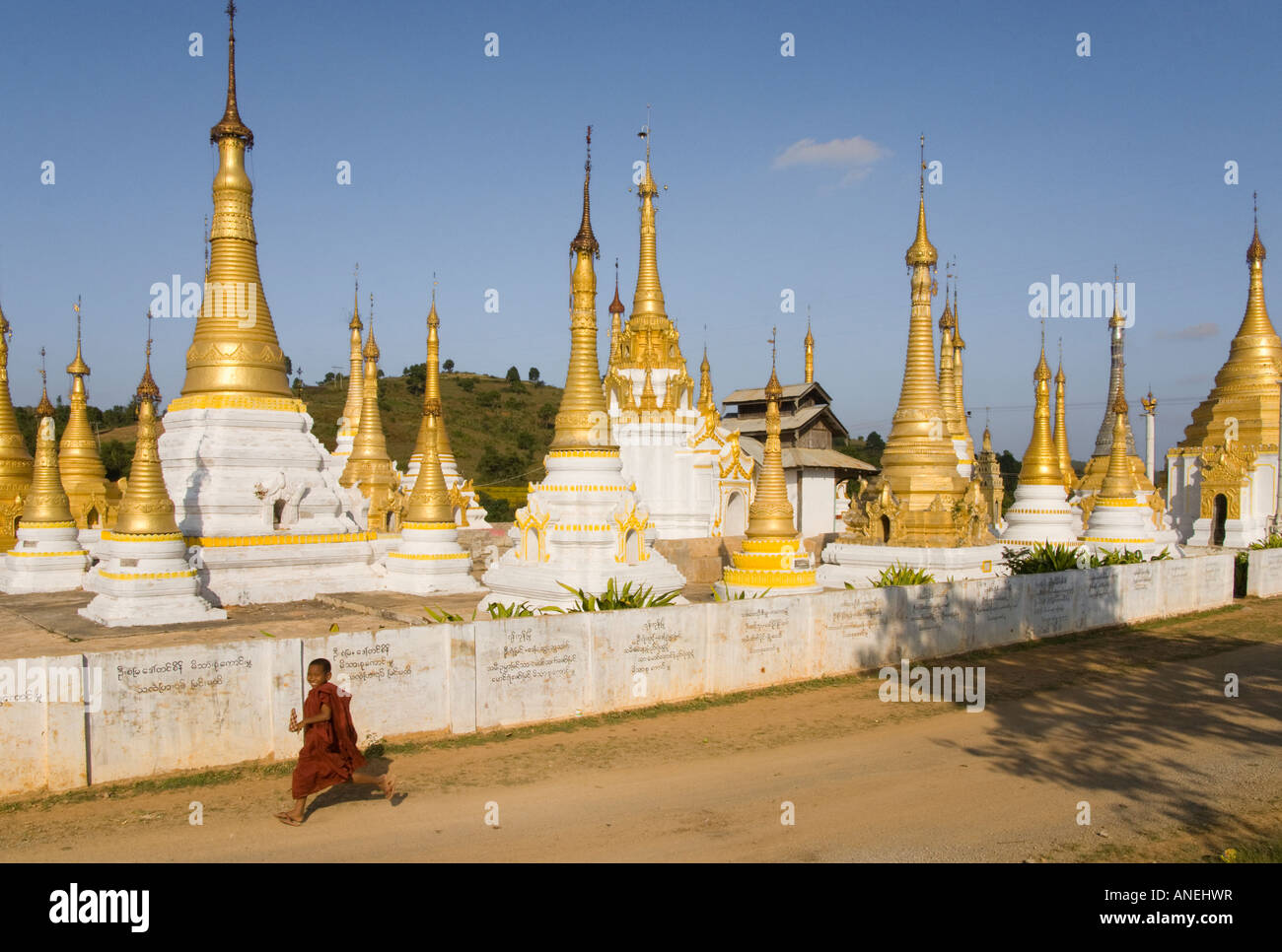 Le Sud de l'État Shan au Myanmar Birmanie Kalaw salon Myin Ma hti grottes pèlerinage Banque D'Images