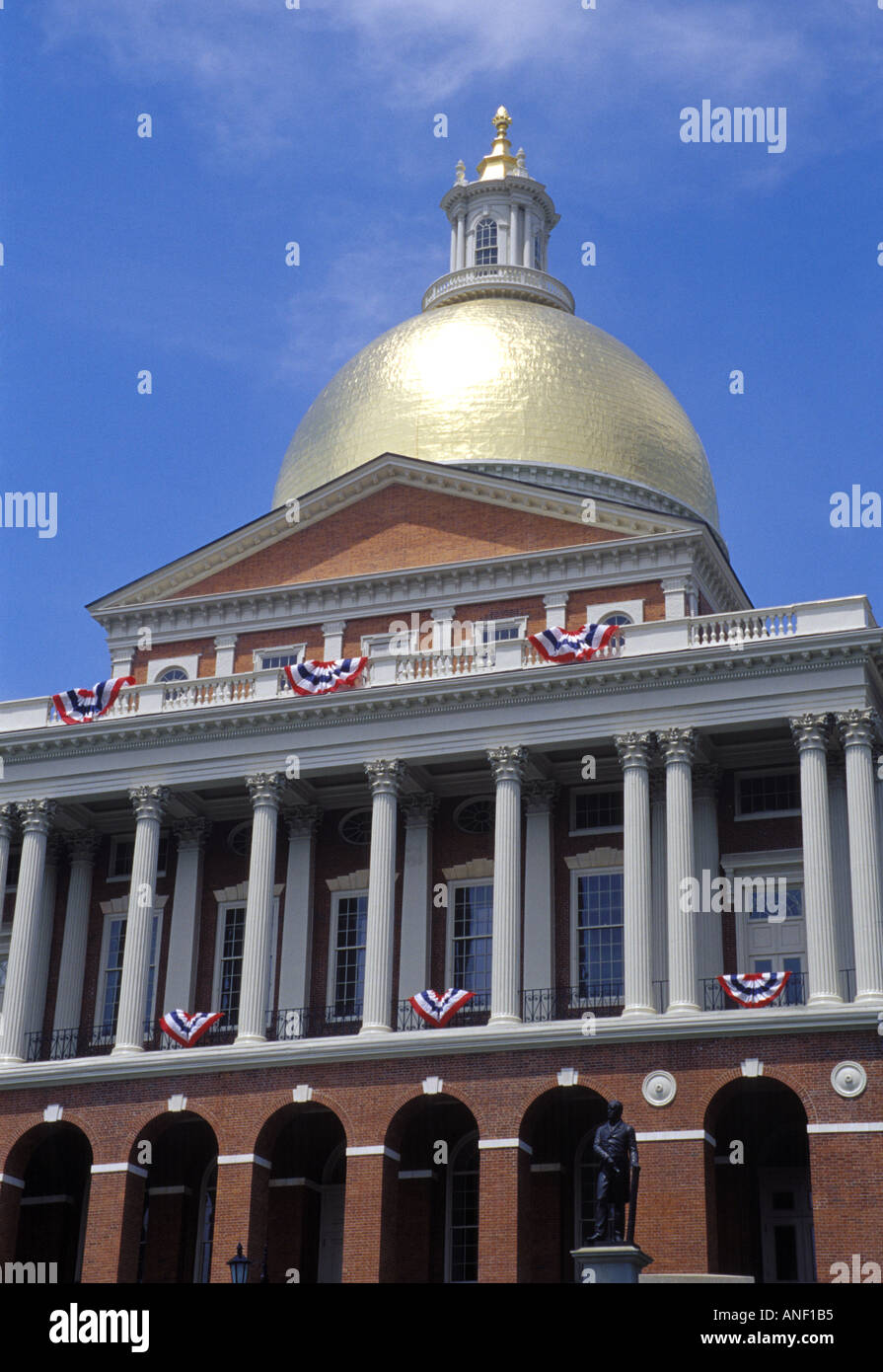 La Massachusetts Statehouse sur Beacon Hill à Boston Banque D'Images