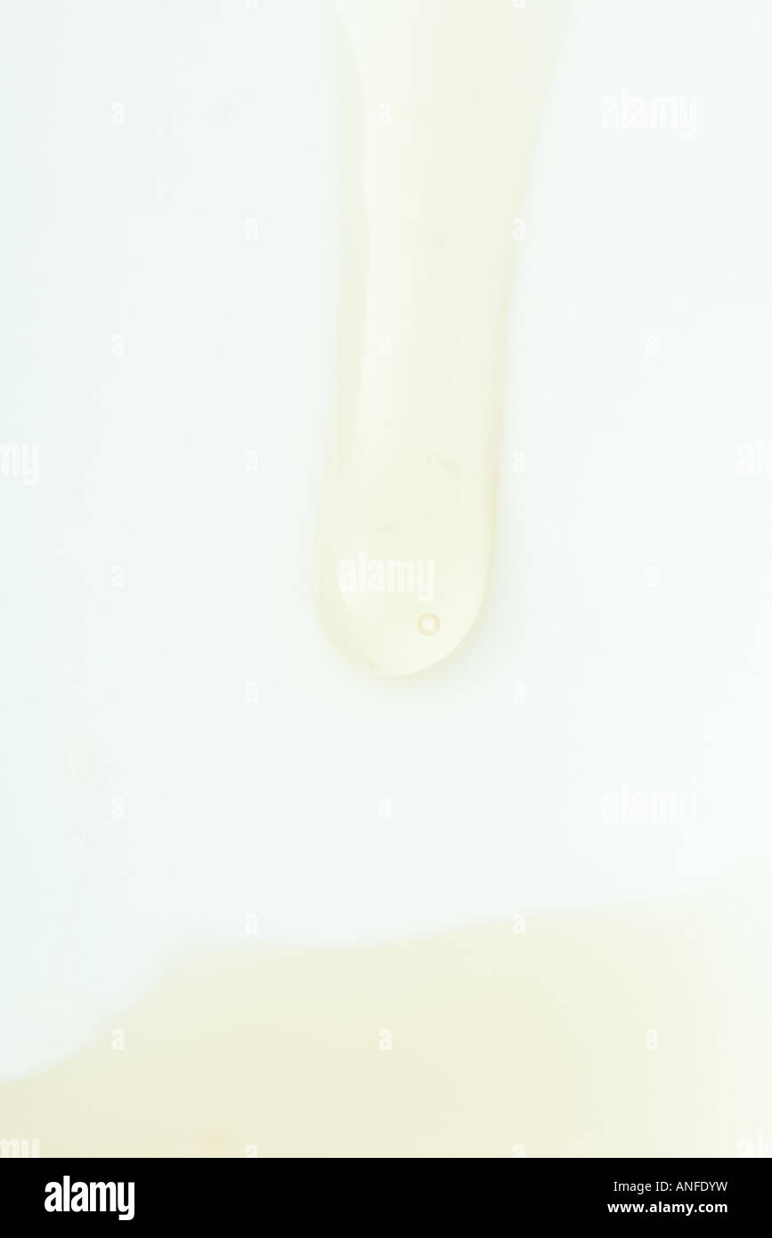 Surface en travers de liquide, extreme close-up Banque D'Images