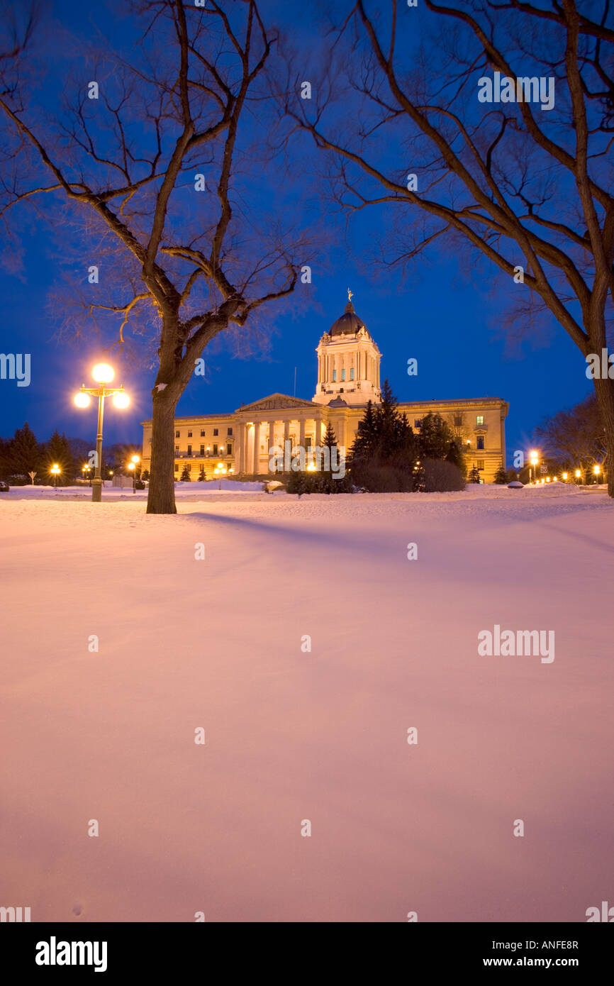 Édifice de l'Assemblée législative du Manitoba, Winnipeg, Manitoba, Canada. Banque D'Images