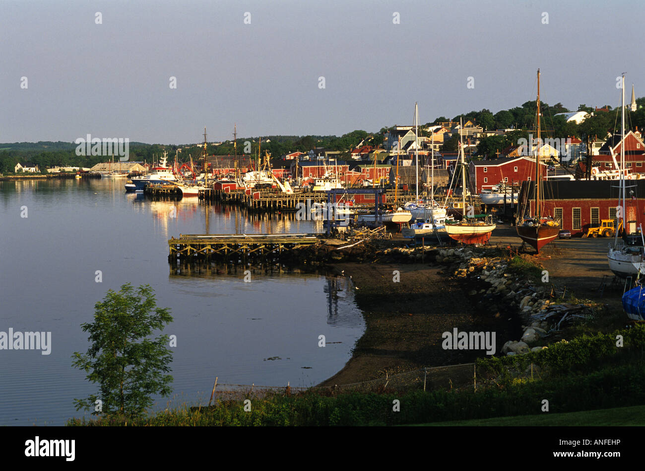 Ville de Lunenburg site du patrimoine mondial de l'UNESCO, Nova Scotia, Canada Banque D'Images