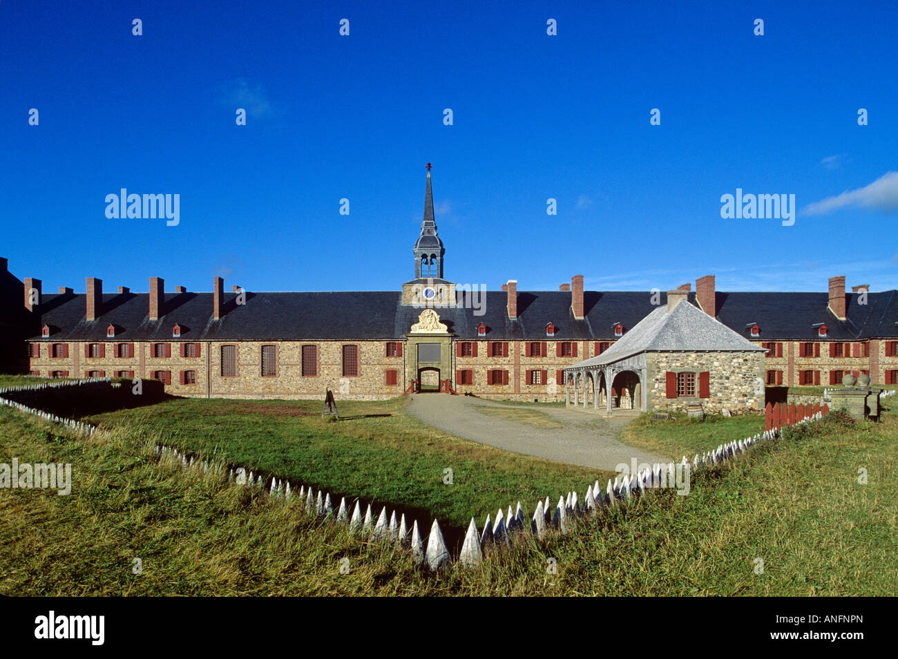 La forteresse de Louisbourg, lieu historique national, l'île du Cap-Breton, en Nouvelle-Écosse, Canada. Banque D'Images