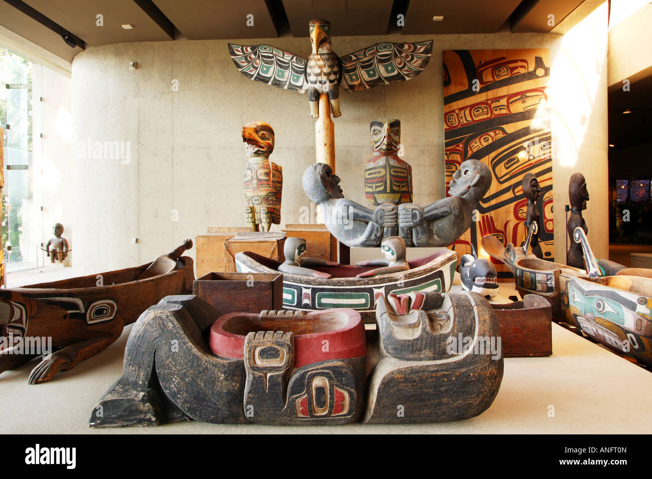 Le Haida Art Gallery, au Musée d'anthropologie situé sur l'Université de la Colombie-Britannique, Vancouver (Colombie-Britannique), Cana Banque D'Images