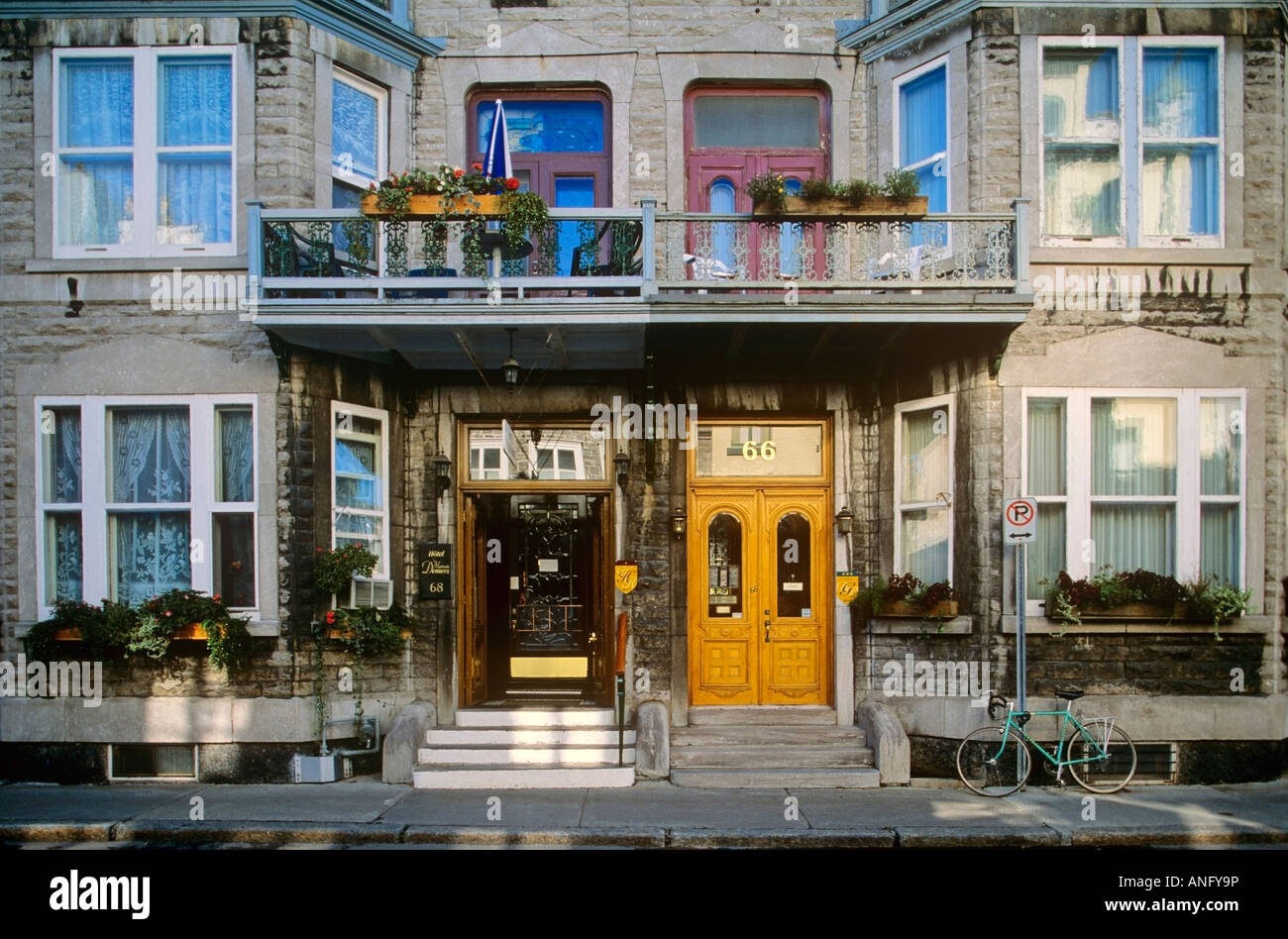 Chambre/dans le Vieux-Québec, Québec, Canada. Banque D'Images
