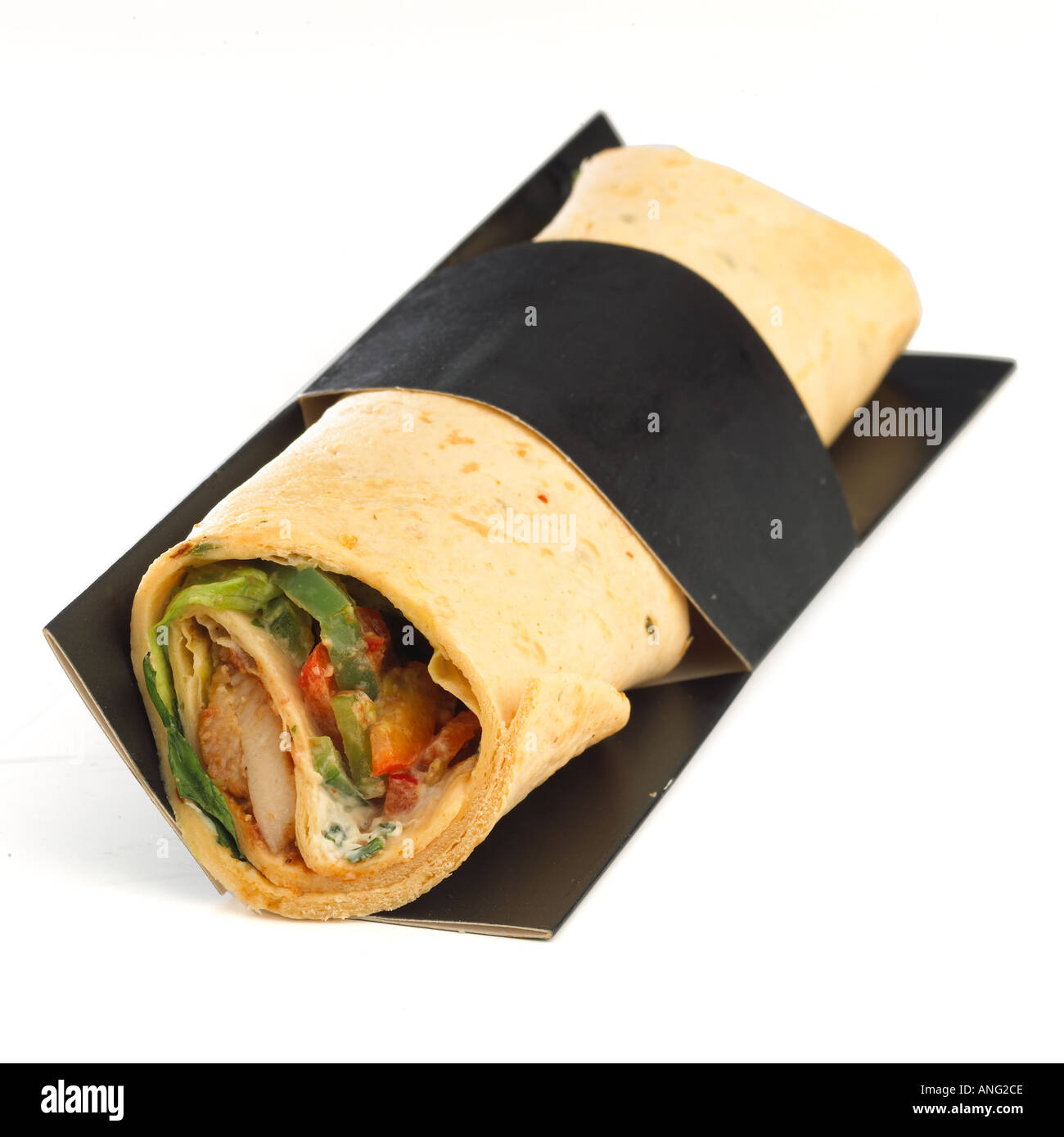 Chicken Fajita avec advocado épices Mots-clés pack lunch à emporter supermarché Banque D'Images