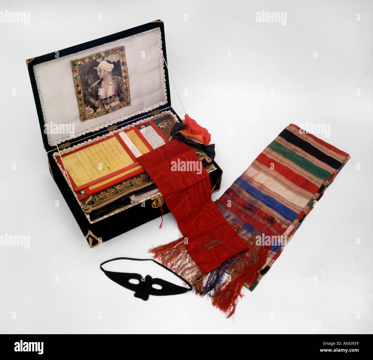 Rudolph Valentinos memorabillia Banque D'Images