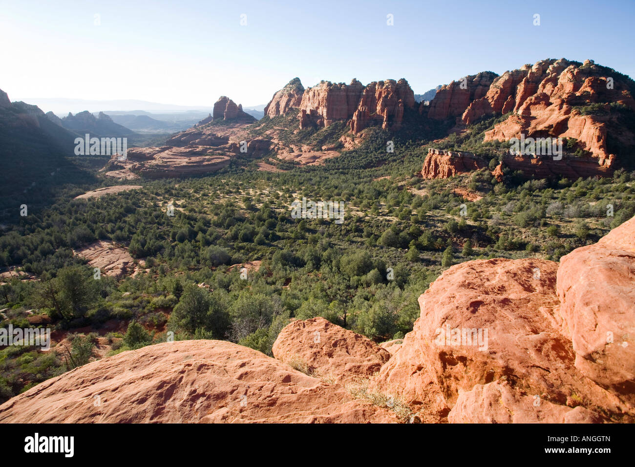 Schnebly Hill Vista Arizona Sedona Banque D'Images