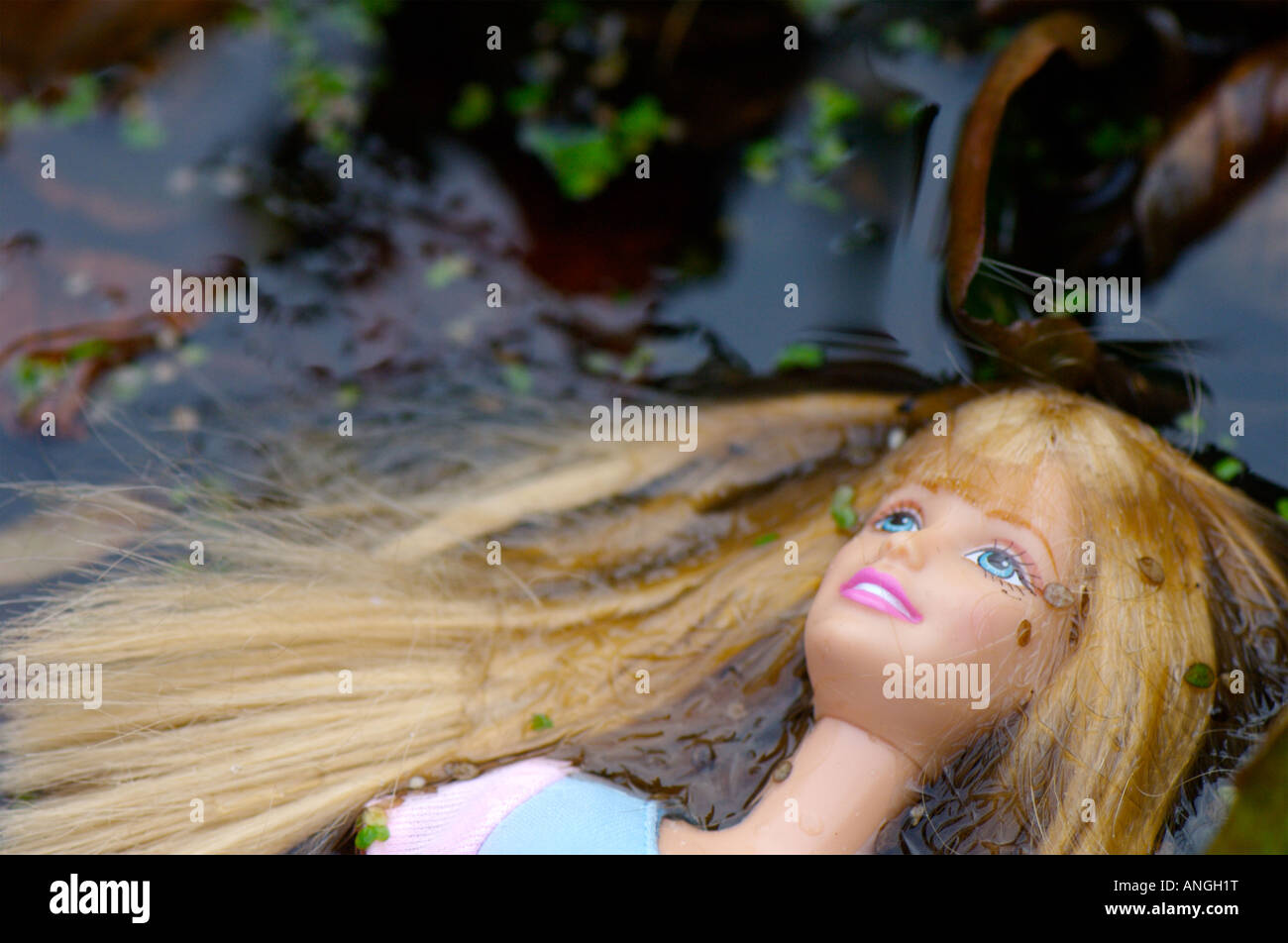 Barbie n'Ophelia après le célèbre tableau de John Everett Millais Banque D'Images