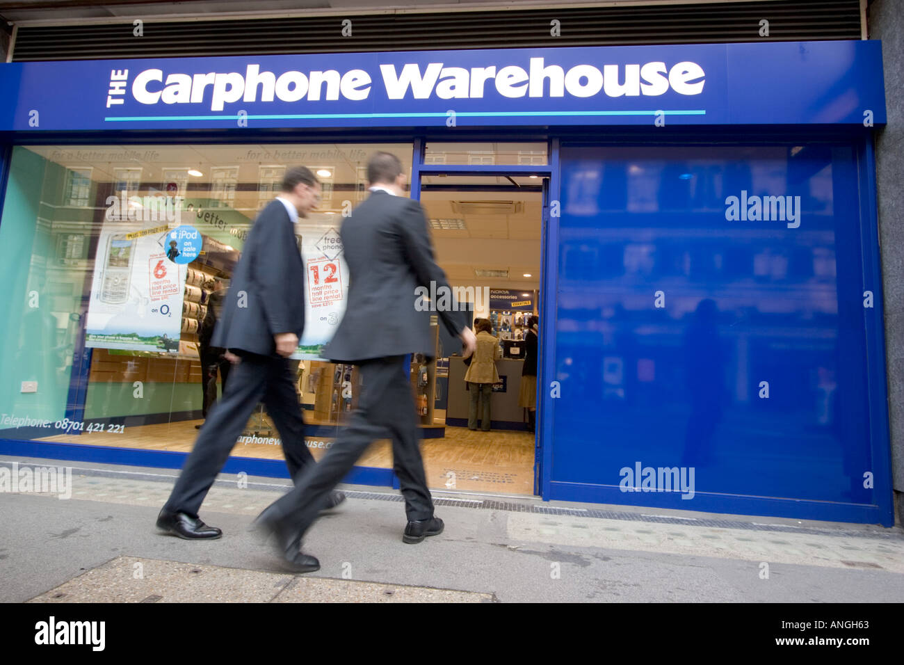 Carphone Warehouse shop point de vente au détail Cheapside City de Londres Banque D'Images