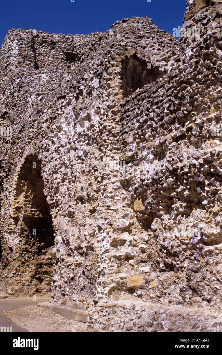 Les ruines de l'abbaye, le centre-ville de Reading, Berkshire, Angleterre. Banque D'Images