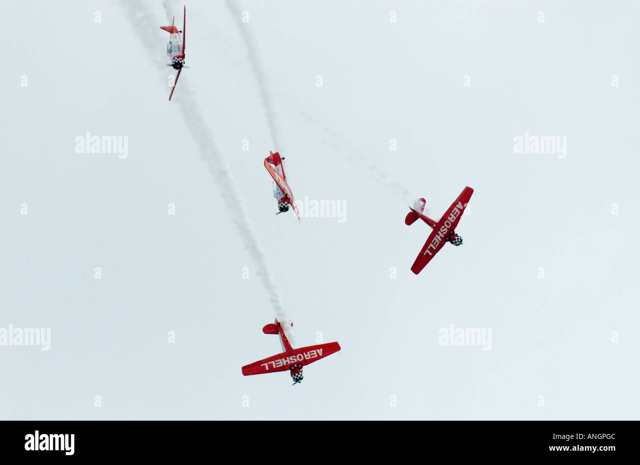L'acrobatie Aeroshell Banque D'Images