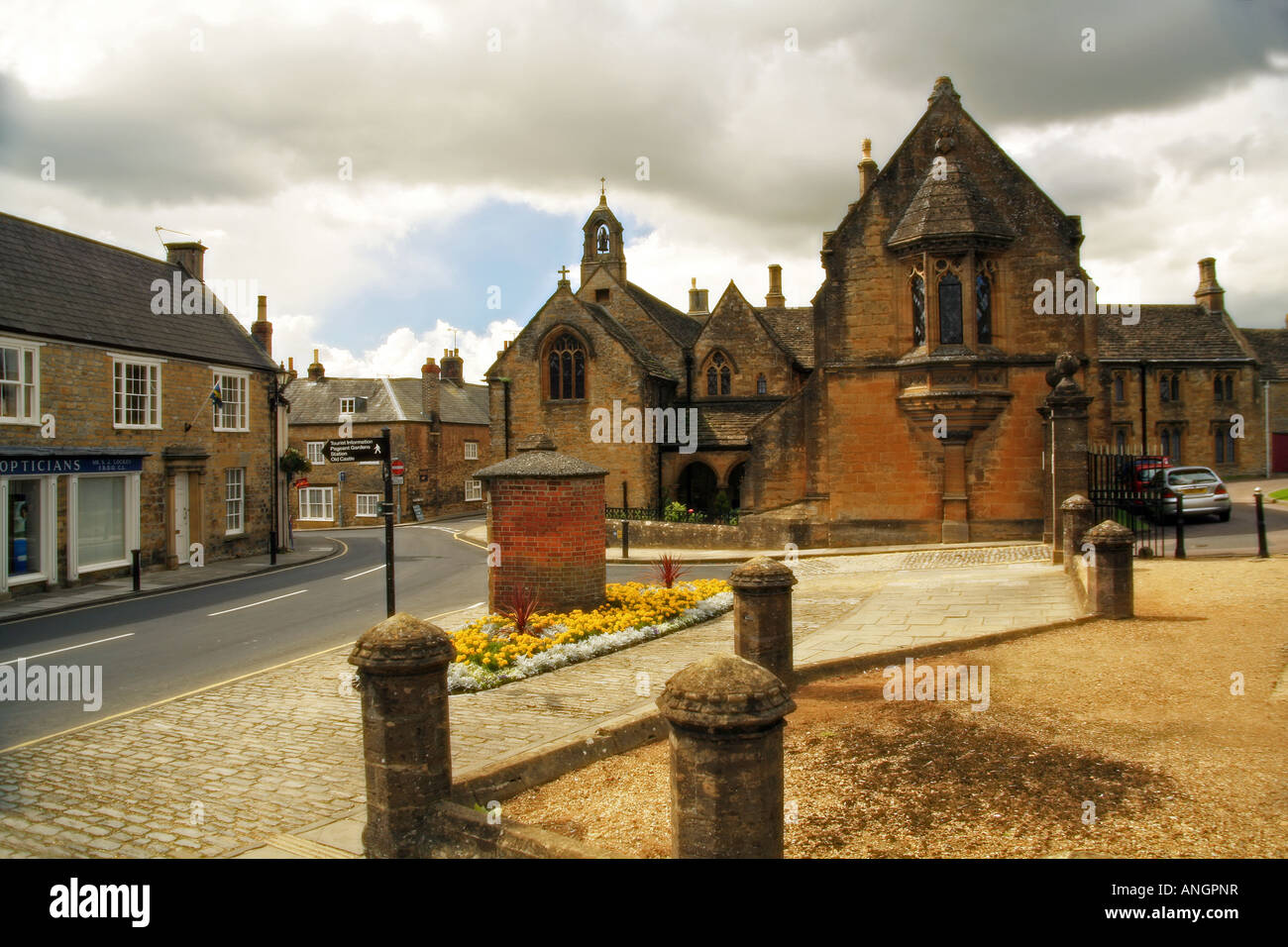 Maisons d'aumône Dorset UK Sherborne Banque D'Images