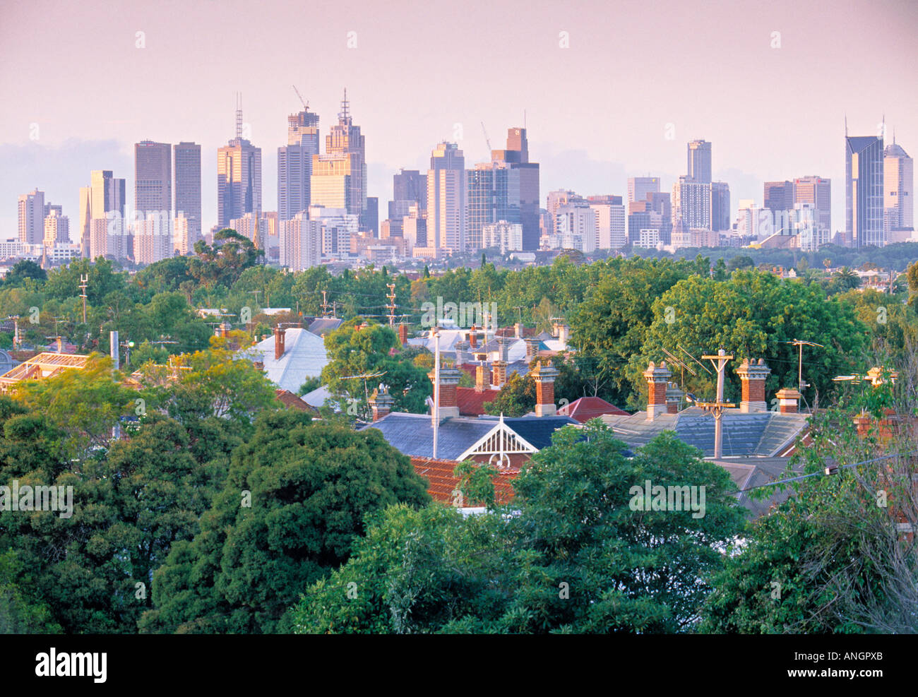 Skyline, Melbourne, Victoria, Australie Banque D'Images