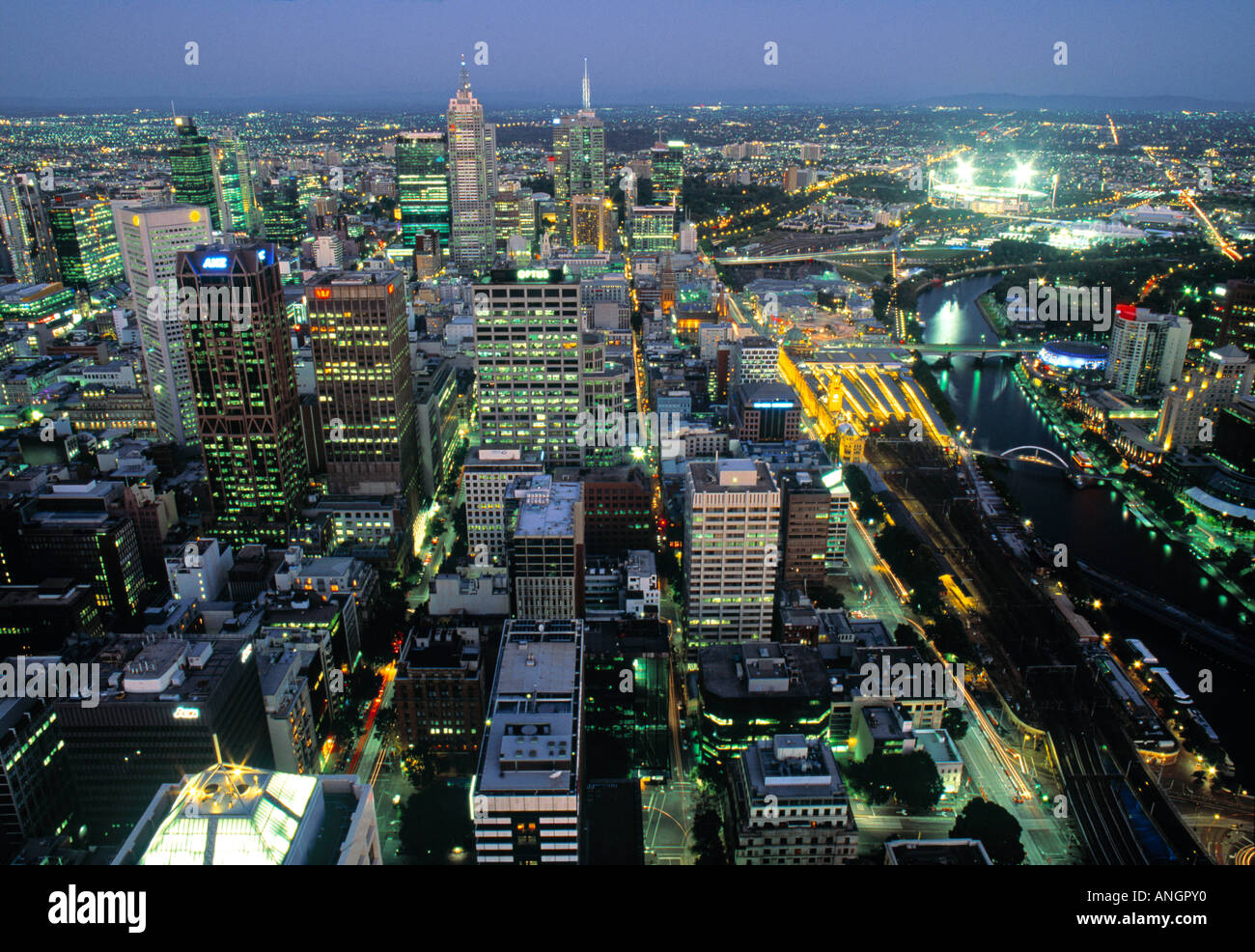 Skyline, Melbourne, Victoria, Australie Banque D'Images