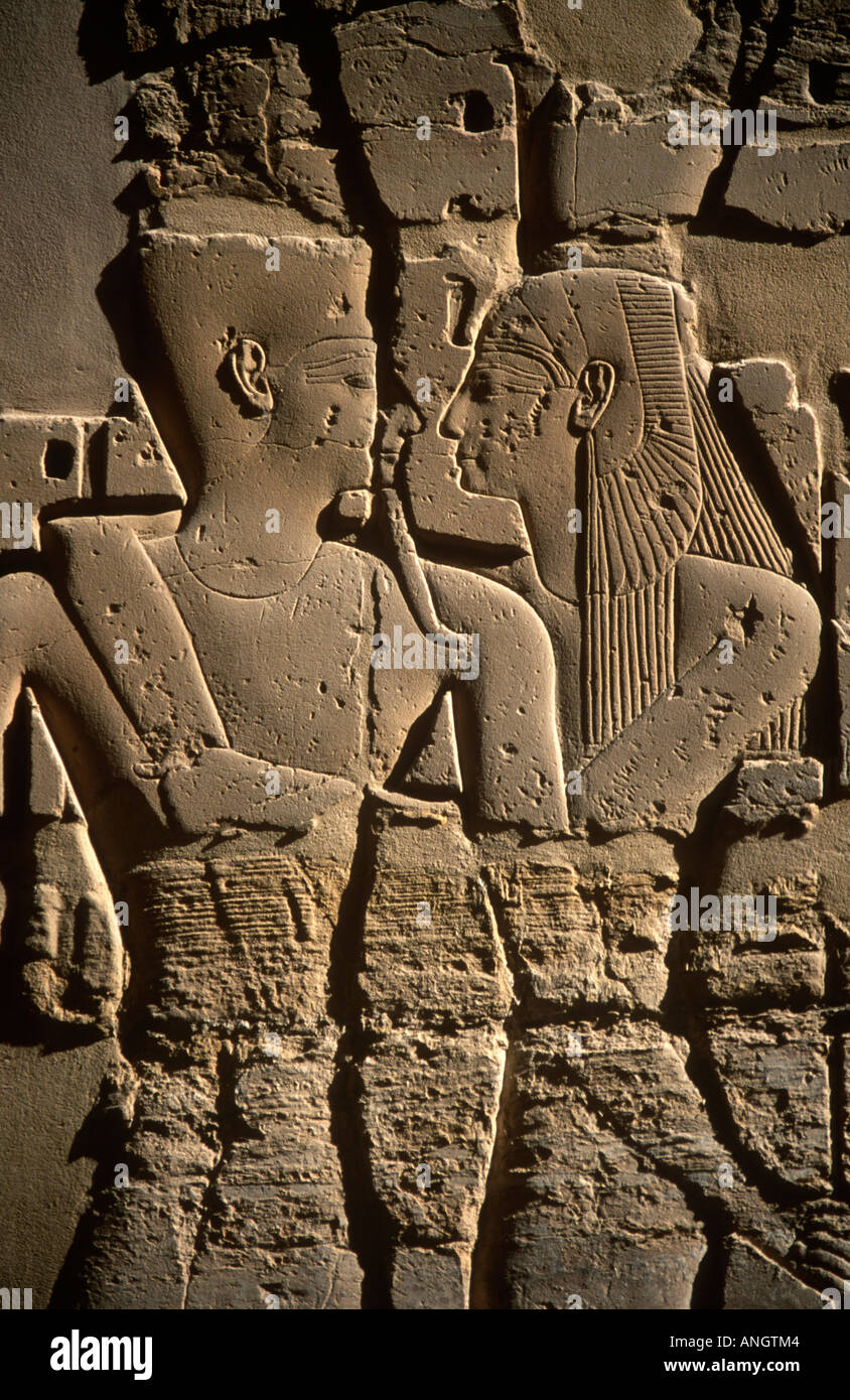 Temple d'Amon, Karmak Temple, Luxor, Egypt Banque D'Images