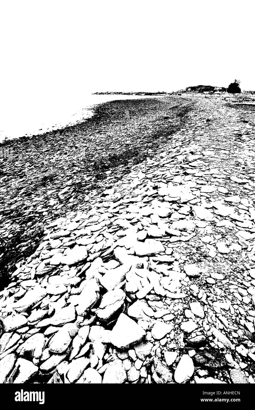 Plage de galets près de Ellenabeich Banque D'Images