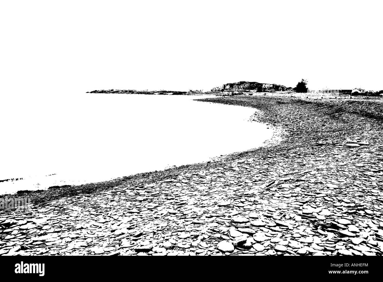 Plage de galets près de Ellenabeich Banque D'Images