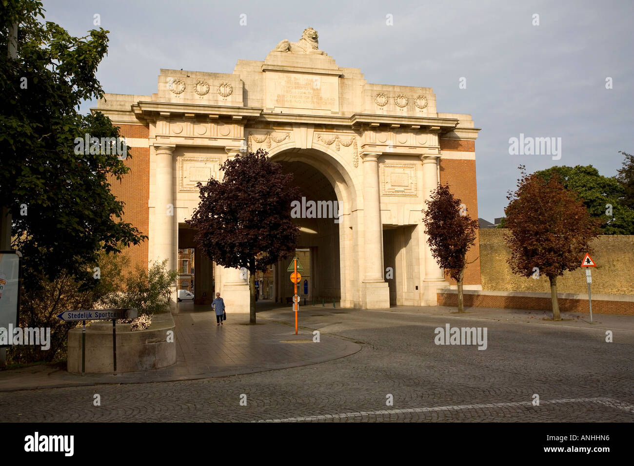 La Porte de Menin mémorial aux disparus à Ypres en Belgique Banque D'Images