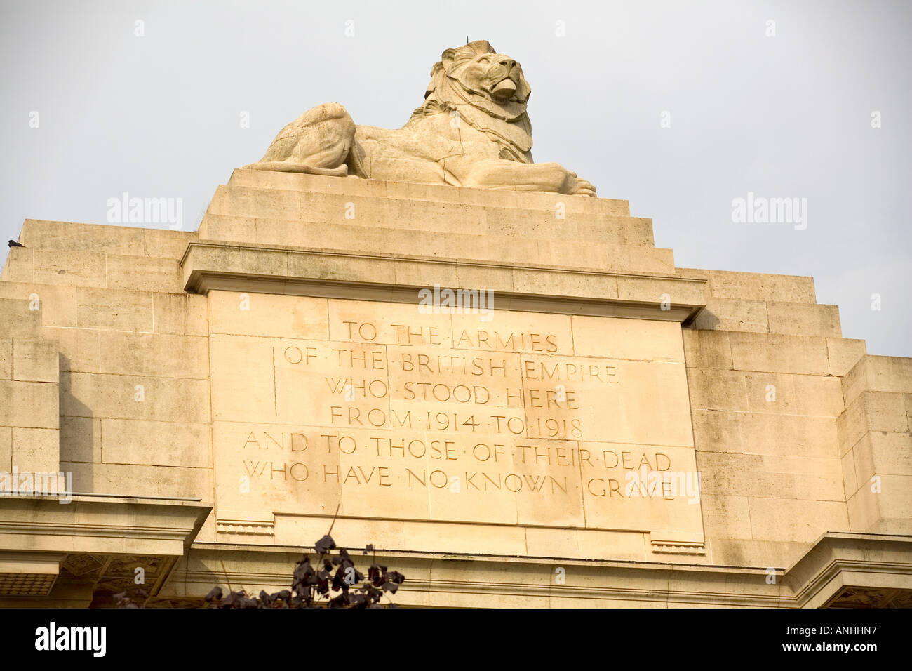 La Porte de Menin mémorial aux disparus à Ypres en Belgique Banque D'Images