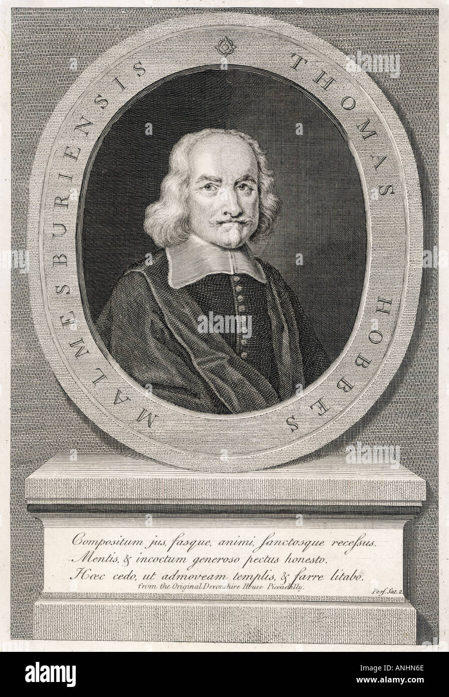 Thomas Hobbes Dev House Banque D'Images