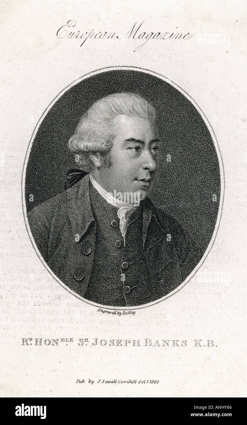 Sir Joseph Banks Banque D'Images