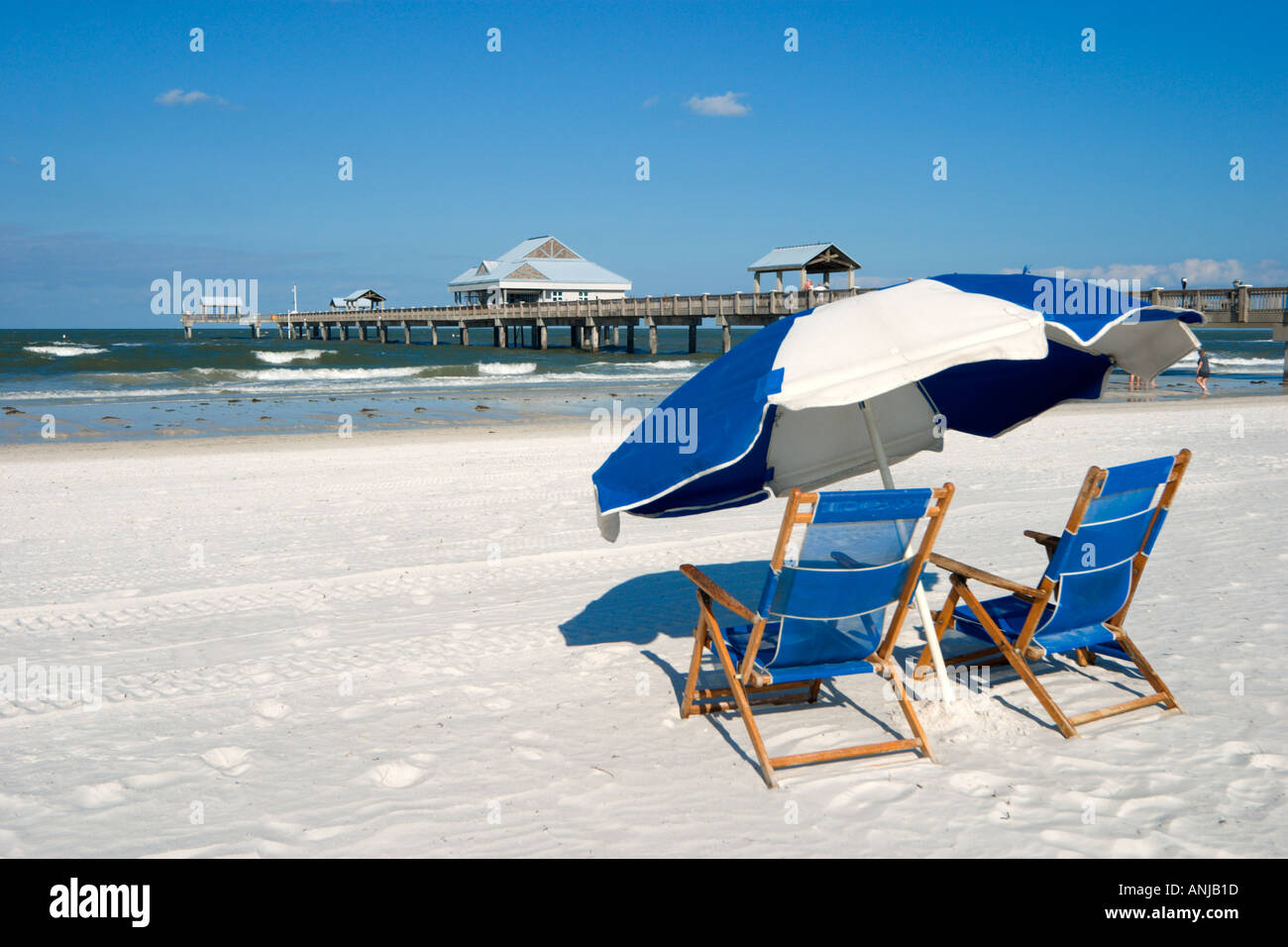 Pier 60 Clearwater Beach Gulf Coast Florida USA Banque D'Images