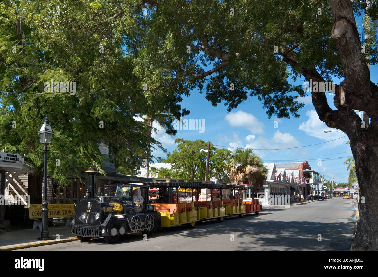 La visite de conques, de la vieille ville historique de Key West, Floride, USA Banque D'Images