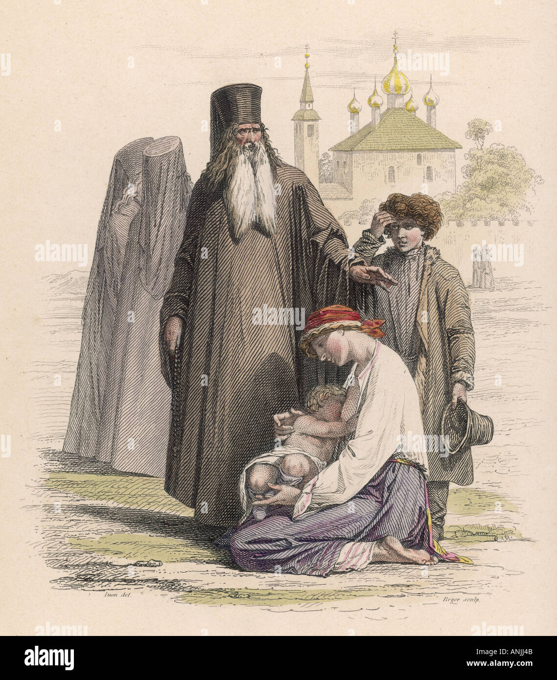 Prêtre Orthodoxe russe Banque D'Images