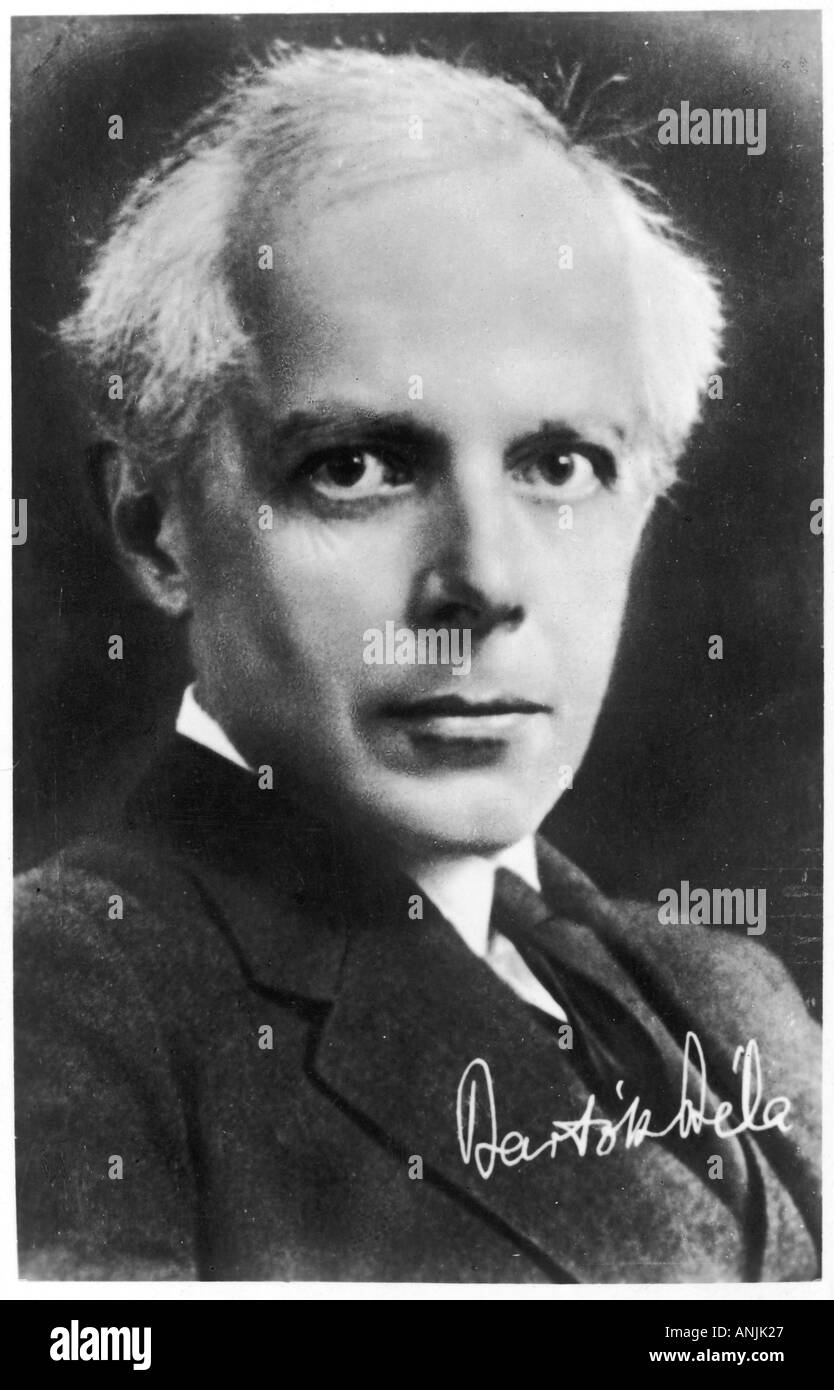 Bela Bartok Postcard Banque D'Images