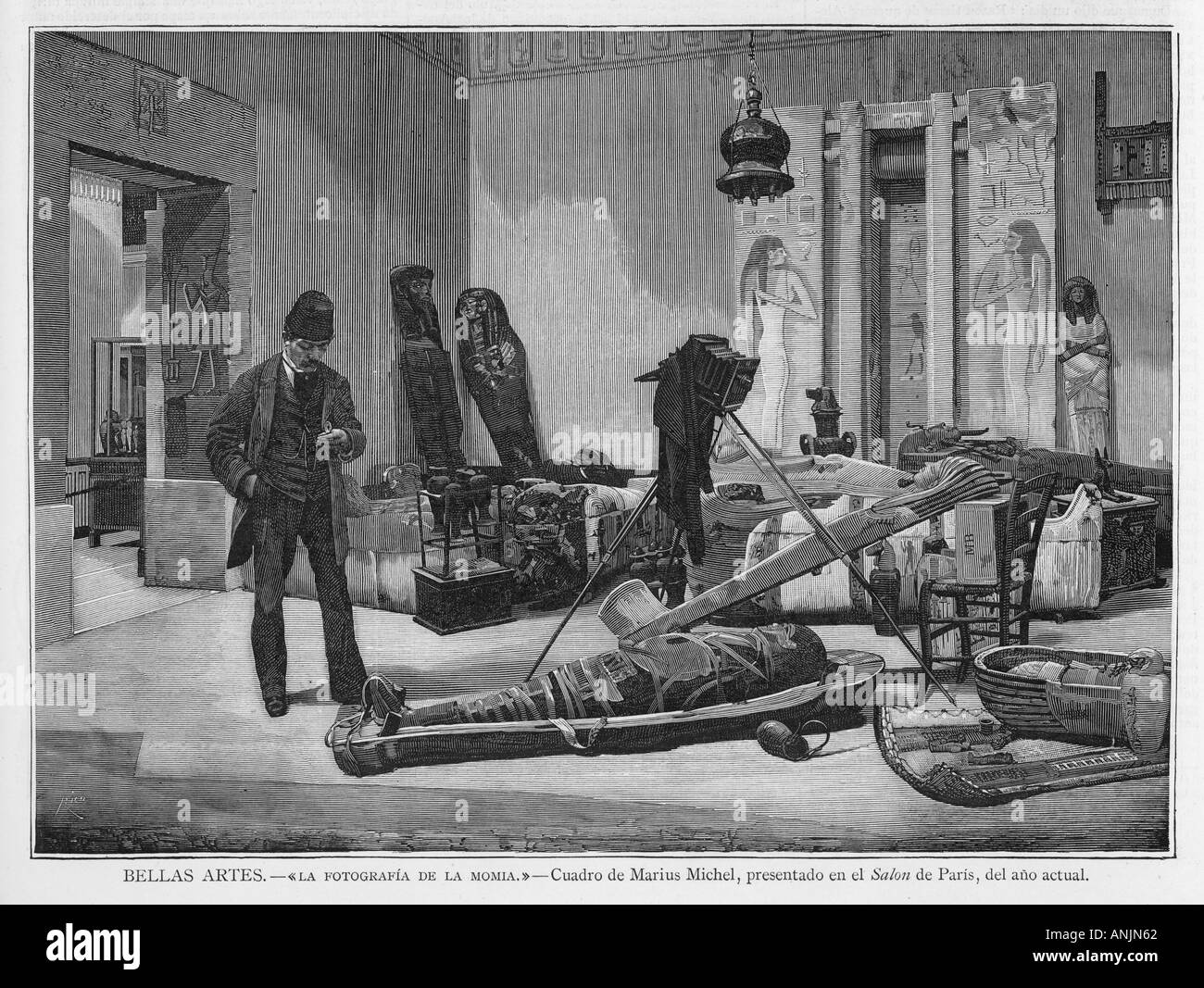 L'Égypte momies Archebactérie Banque D'Images