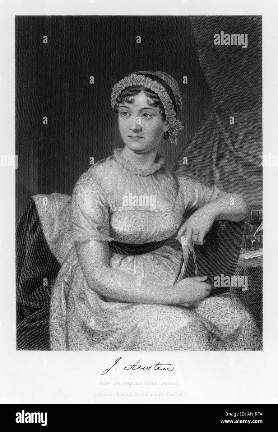 Jane Austen Banque D'Images