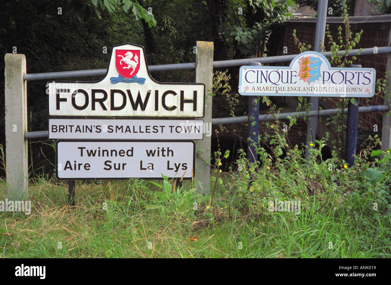 Wellcome Signer Fordwich Nr Canterbury Kent England Banque D'Images