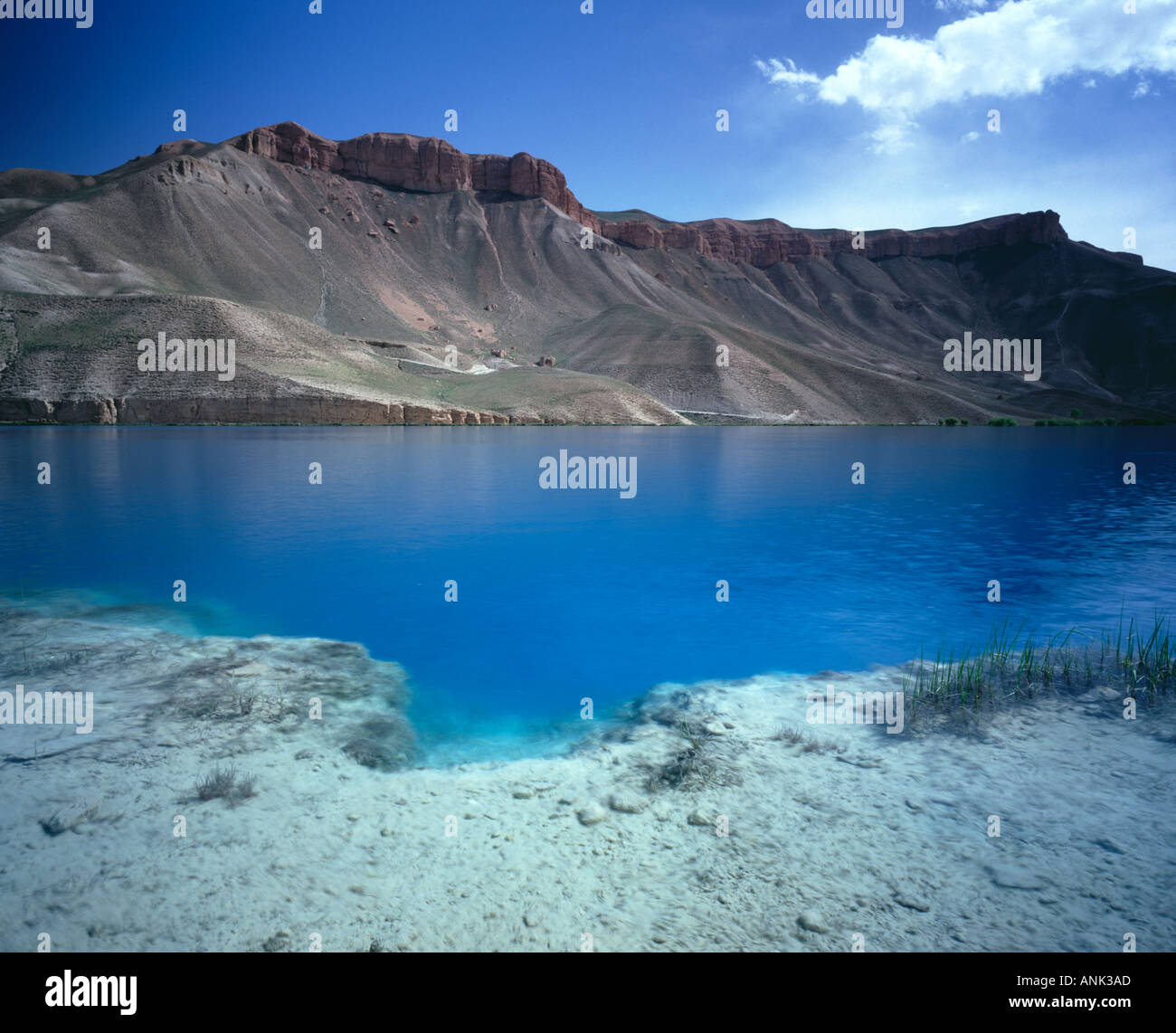 Vue du sol de band e Amir Lake 2003 Afghanistan Bamiyan Banque D'Images