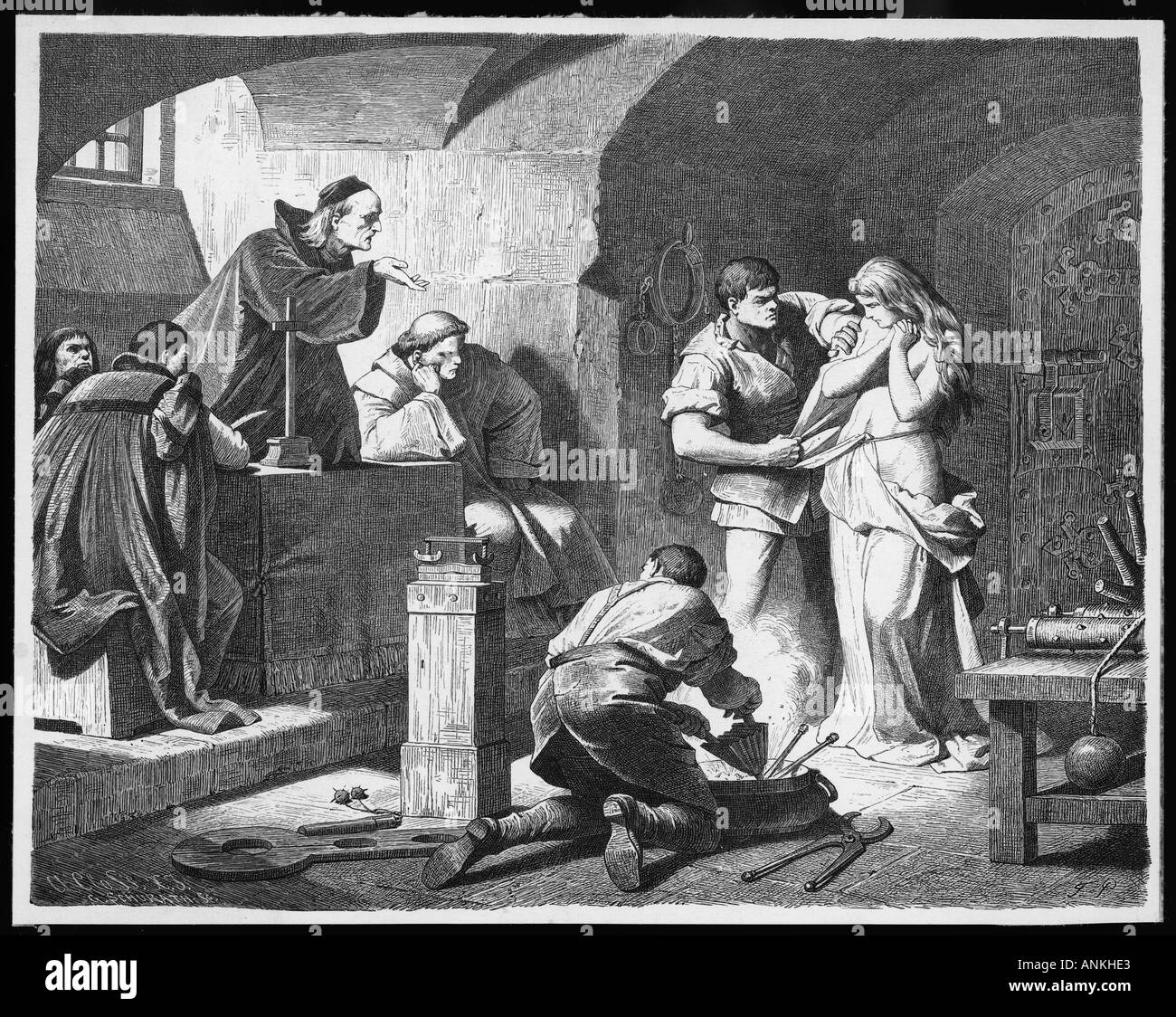 Witches Rack Inquisition Torture witch Banque de photographies et d’images à haute résolution ...